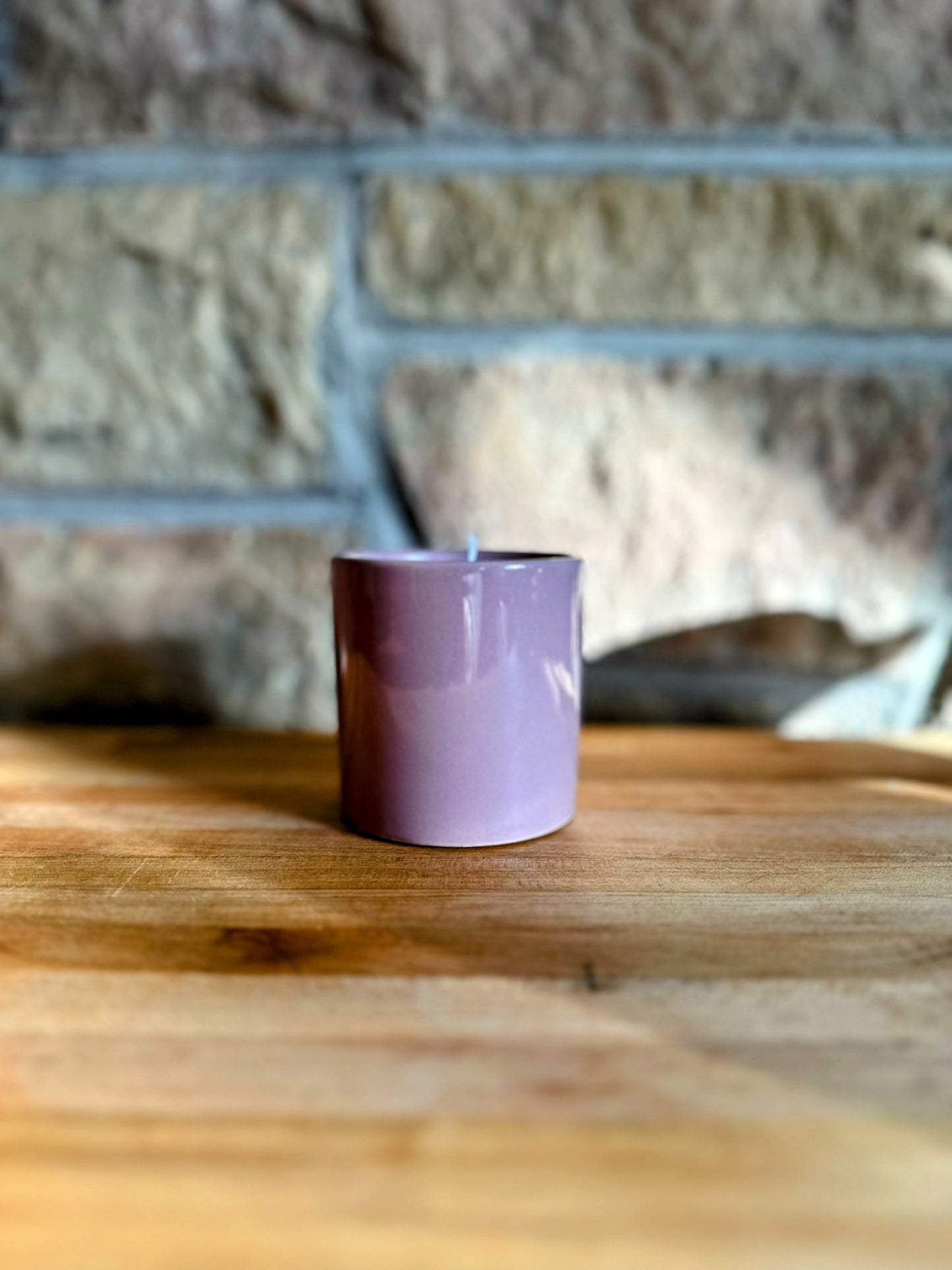 Small honeydew melon candle
