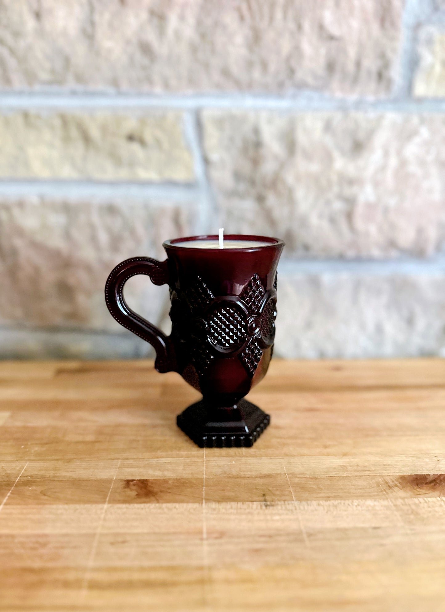 Red crystal mug