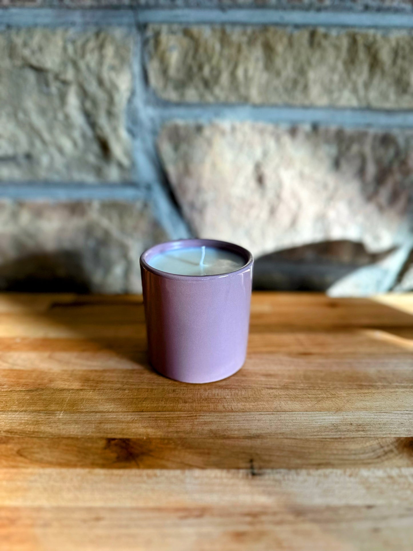 Small honeydew melon candle