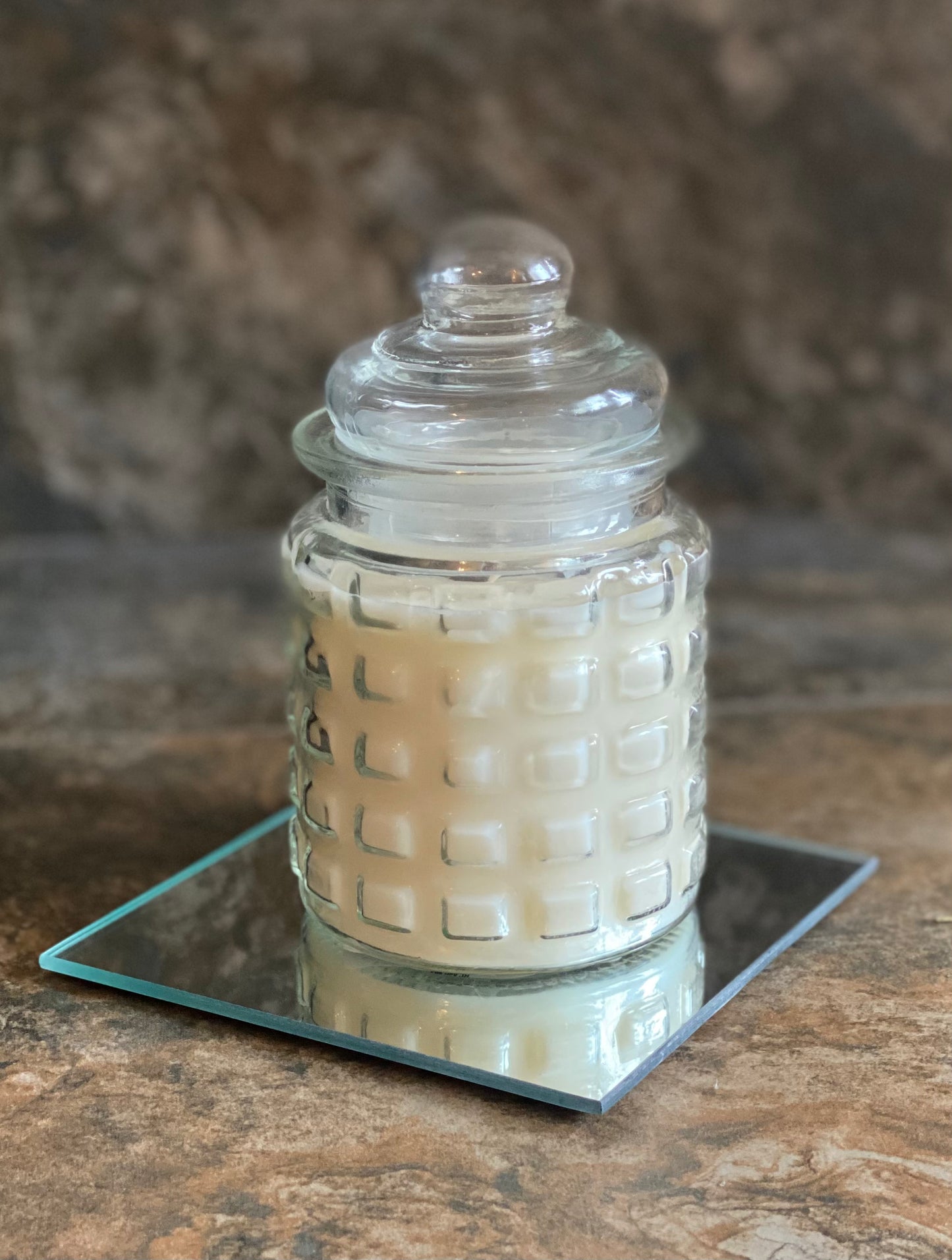Mirror Candle Tray (Square)