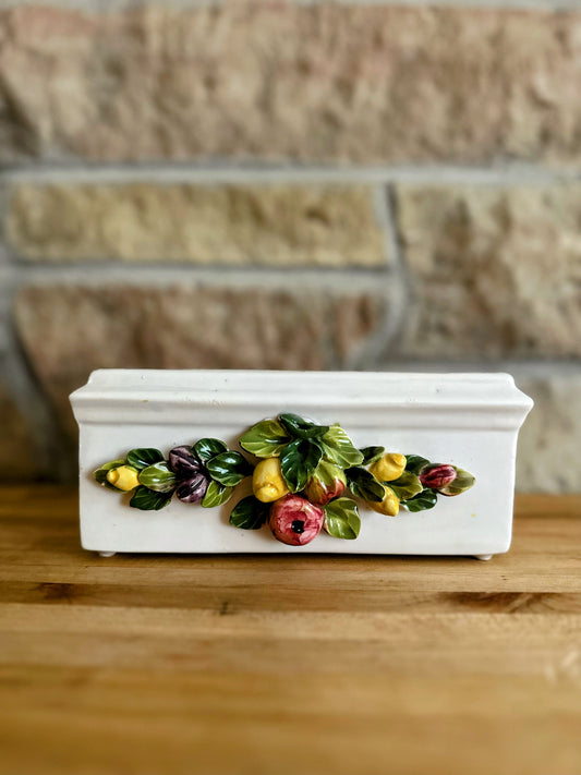 Extra large sculpted floral candle