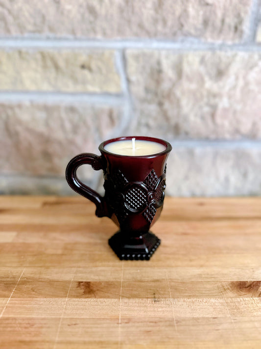 Red crystal mug