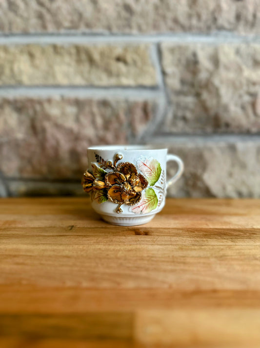 Victorian porcelain candle